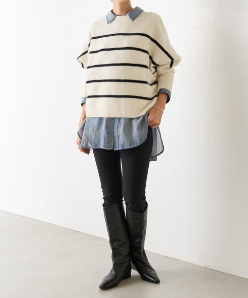 BEARDSLEY（ビアズリー） ニット セーター FOXウール後ろボタンニット