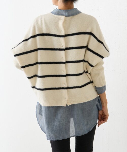 BEARDSLEY（ビアズリー） ニット セーター FOXウール後ろボタンニット