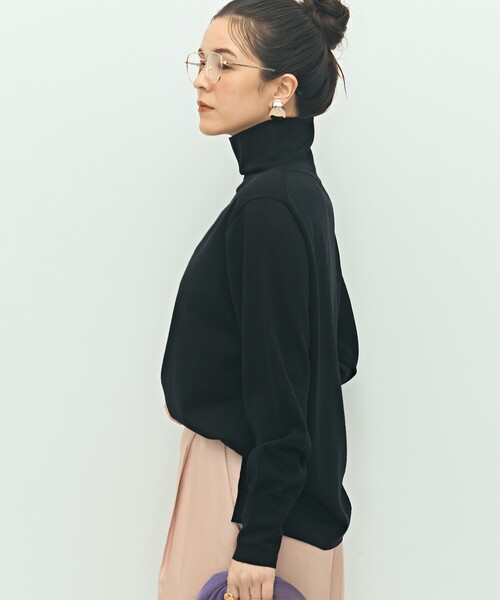 ニット セーター 「手洗い可能」「アンサンブル対応」18G天竺ハイネックプルオーバーニット レディース NOLLEY'S ニット セーター 「手洗い可能」「アンサンブル対応