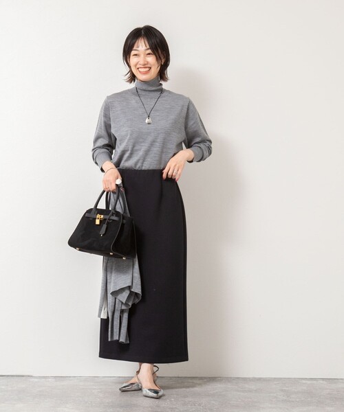 ニット セーター 「手洗い可能」「アンサンブル対応」18G天竺ハイネックプルオーバーニット レディース NOLLEY'S ニット セーター 「手洗い可能」「アンサンブル対応