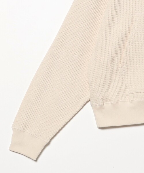 BEAMS T（ビームスT） パーカー Waffle Full Zip Hoodie ワッフル フル