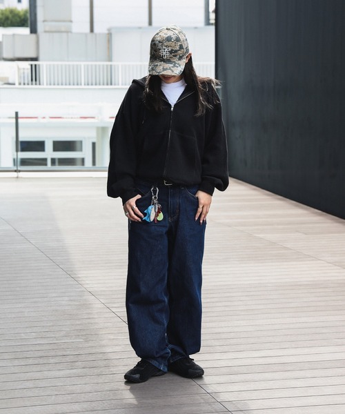 BEAMS T（ビームスT） パーカー Waffle Full Zip Hoodie ワッフル フル