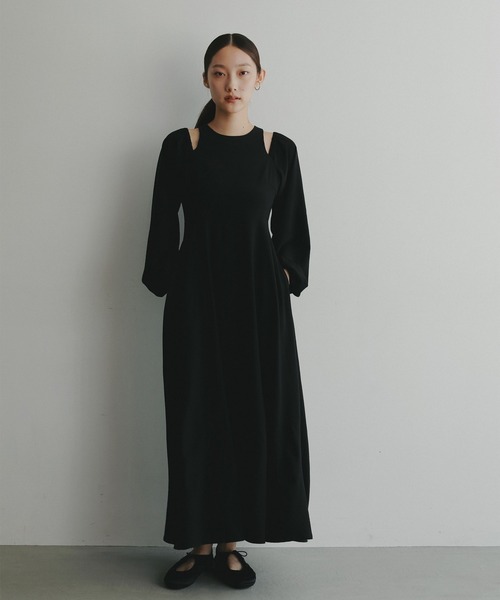 ワンピース Off shoulder long one-piece/オフショルダーロングワンピース