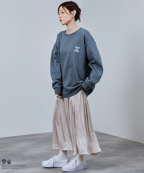 トレーナー スウェット TOM＆JERRY サガラ刺繍トレーナー メンズ