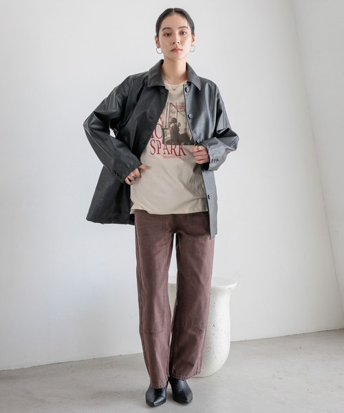 LOWRYS FARM（ローリーズファーム） カバーオール レザーカバーオール