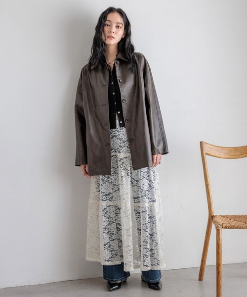 LOWRYS FARM（ローリーズファーム） カバーオール レザーカバーオール