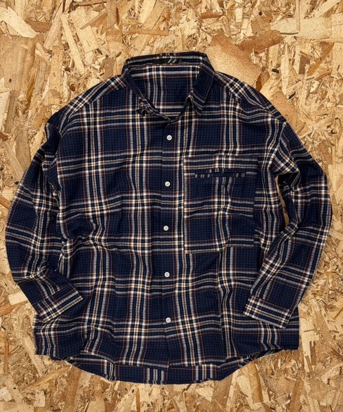 SHISKY(シスキー) シャツ 「オーバーサイズ ネルシャツ」ワイド SHISKY(シスキー) シャツ 「オーバーサイズ ネルシャツ」ワイド