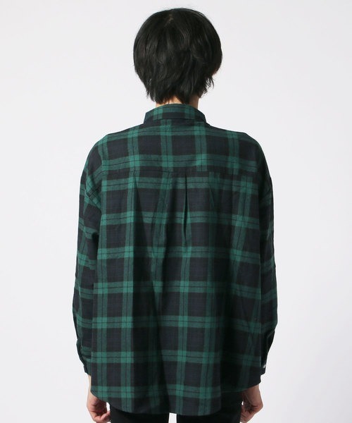 SHISKY(シスキー) シャツ 「オーバーサイズ ネルシャツ」ワイド SHISKY(シスキー) シャツ 「オーバーサイズ ネルシャツ」ワイド