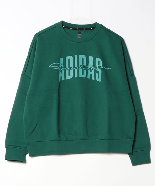 新品 アディダス オリジナルス バッジ クルーネック スウェット グリーン XL adidas（アディダス） トレーナー スウェット 裏起毛 「別注