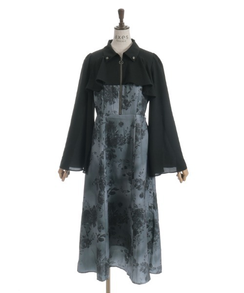 axes femme ワンピース 蝶々×花柄ジップOP : ZOZOTOWN Yahoo!店