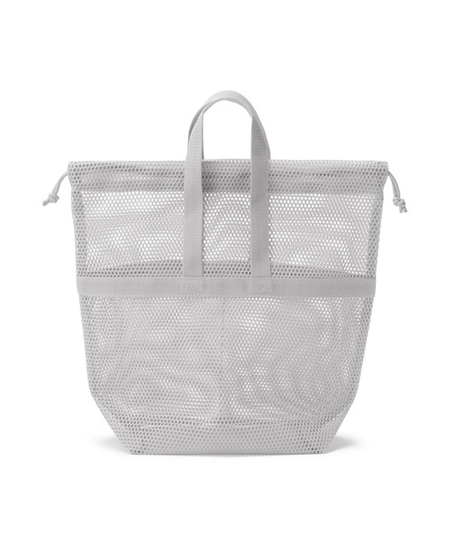 無印良品（MUJI） 旅行 立体メッシュ持ち手付き巾着 M 約33×13