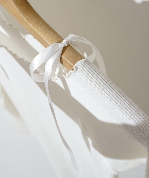 「flower」 長袖ニット FREE ホワイト レディース_画像6