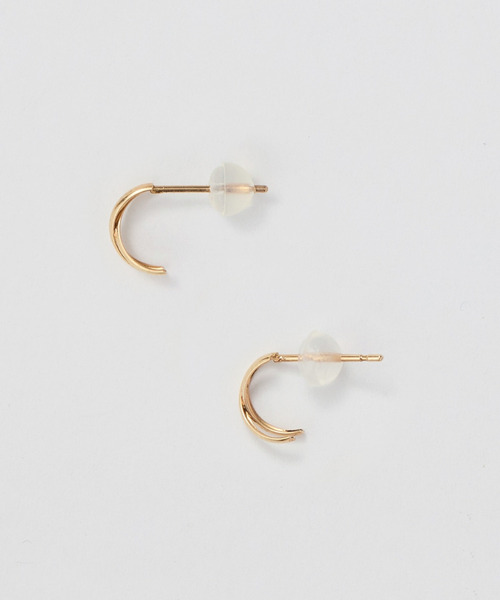 10金【クロッシングフープピアス】ピンクゴールド K10刻印入 新品！ Phoebe（フィービー） ピアス 「K10」クロッシングピアス ゴールド/BOX