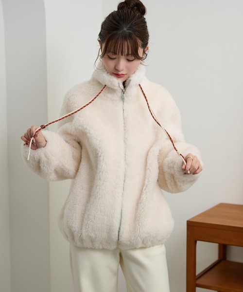 専用⭐︎ボアジップ BOA ZIP ブルゾン ブルゾン アウター color code boa zip up blouson /カラーコードボア