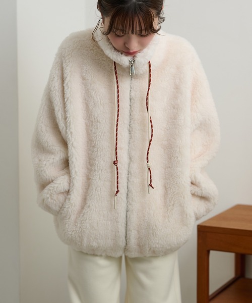 専用⭐︎ボアジップ BOA ZIP ブルゾン ブルゾン アウター color code boa zip up blouson /カラーコードボア