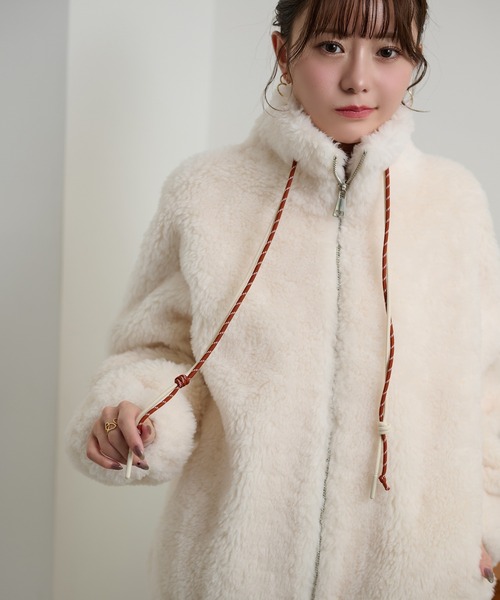 専用⭐︎ボアジップ BOA ZIP ブルゾン ブルゾン アウター color code boa zip up blouson /カラーコードボア