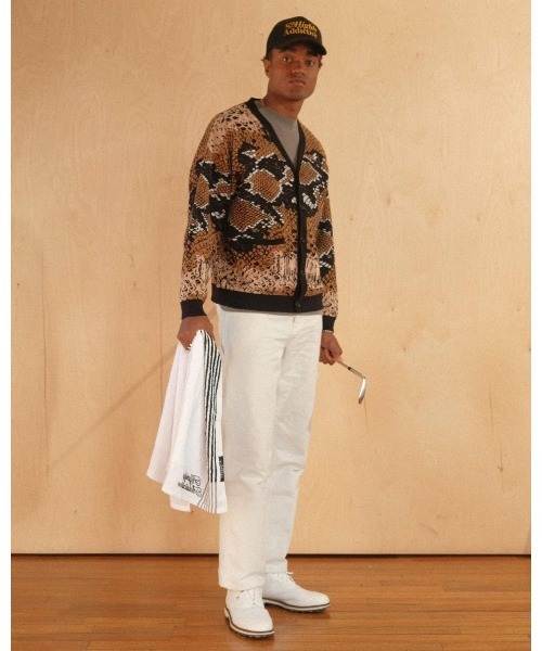 げんしょくちゃん かーで ° DEVEREUX GOLF カーディガン Rattlesnake Cardigan メンズ : ZOZOTOWN