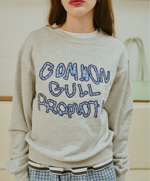 COMMON GULL PRODUCTS スウェット グレー common gull products. トレーナー スウェット ブランコに乗ったcommon