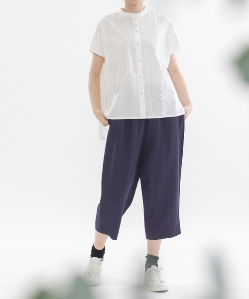 「nop de nod」 イージーパンツ 3 ダークグレー レディース_画像3