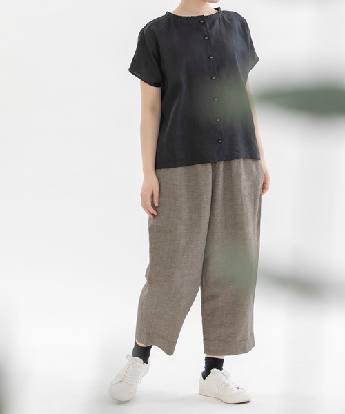 「nop de nod」 イージーパンツ 3 ダークグレー レディース_画像7