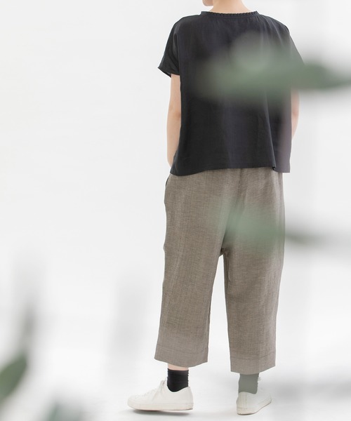 「nop de nod」 イージーパンツ 3 ダークグレー レディース_画像8