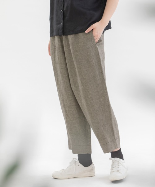 「nop de nod」 イージーパンツ 3 ダークグレー レディース_画像9