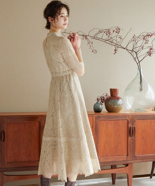 「niana」 半袖ワンピース S ダークラベンダー レディース_画像5