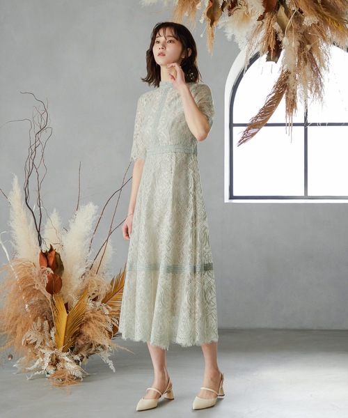 「niana」 半袖ワンピース S ダークラベンダー レディース_画像8