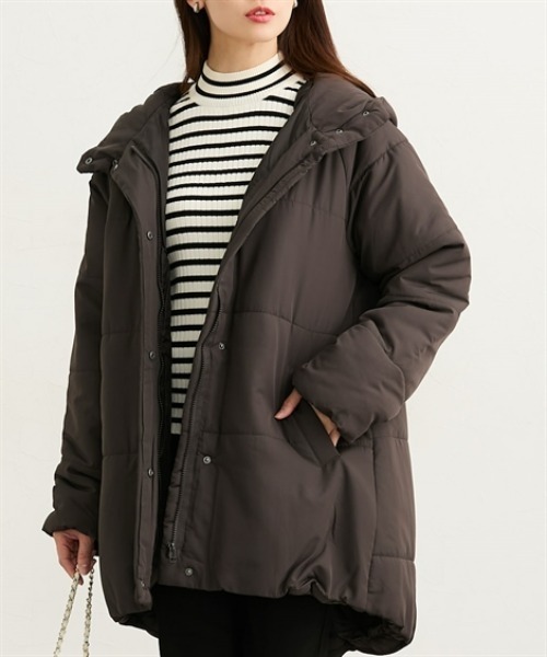 ニッセン（nissen） ダウンコート ダウンジャケット フード付中綿