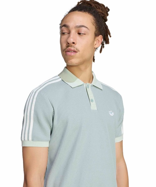 adidas（アディダス） ポロシャツ adidas WAFFLE KNIT POLO SHIRT