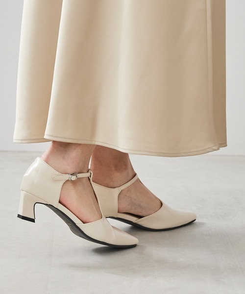 「menue」 パンプス 23.5cm ブラック レディース_画像8