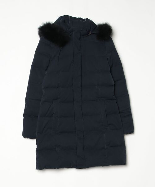 美品　Demi-Luxe BEAMS ダウンコート フード付ブラック　36 M Demi-Luxe BEAMS（デミルクス ビームス） ダウンコート 38 ネイビー