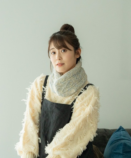 Louis Vuitton ネックウォーマー・スヌード LOUIS VUITTON ルイヴィトン スヌードグランフロア モノグラム ニット