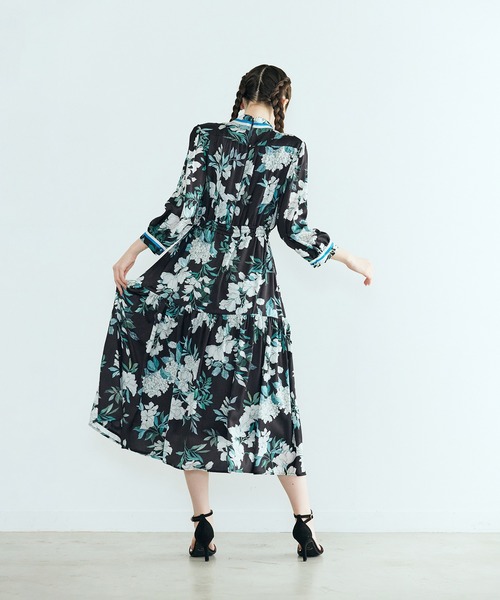 Audie a Muses（オーディア ミューズ） ワンピース アジサイプリント