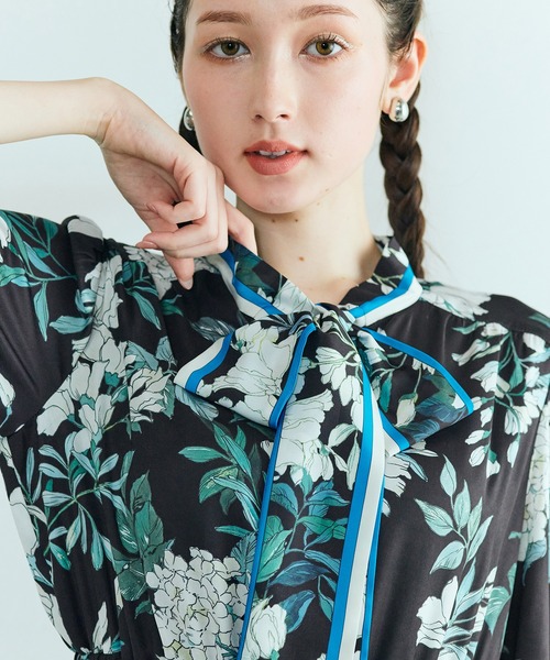 Audie a Muses（オーディア ミューズ） ワンピース アジサイプリント