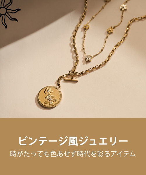 「FOSSIL」 ネックレス FREE ゴールド レディース_画像7