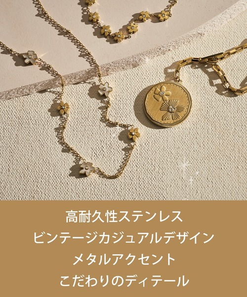 「FOSSIL」 ネックレス FREE ゴールド レディース_画像8