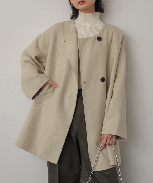 SENSE OF PLACE by URBAN RESEARCH ノーカラーコート ONE ライト 