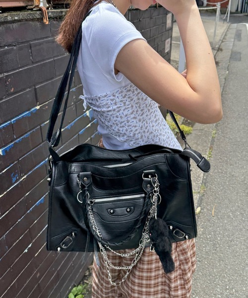 「MEMECLE」 2WAYバッグ FREE ブラック レディース_画像6