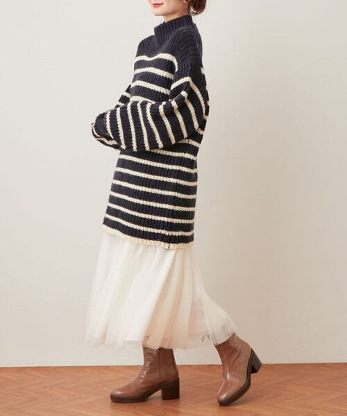 「DEICY」 フレアスカート 1 ベージュ レディース_画像3