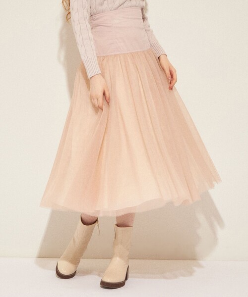 「DEICY」 フレアスカート 1 ベージュ レディース_画像4