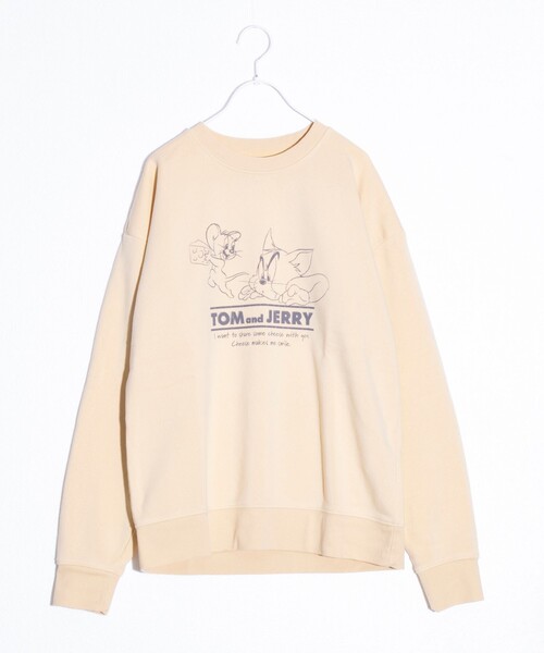 「GLOSTER」 スウェットカットソー X-LARGE アイボリー メンズ_画像2