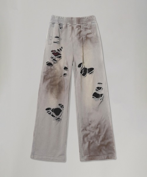 パンツ DAMAGED OVERLAY SWEATPANTS LR253TPAWP01 レディースの画像