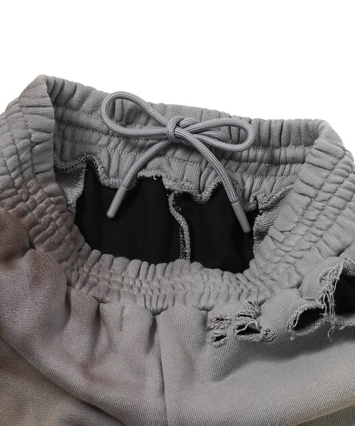 パンツ DAMAGED OVERLAY SWEATPANTS LR253TPAWP01 レディースの画像