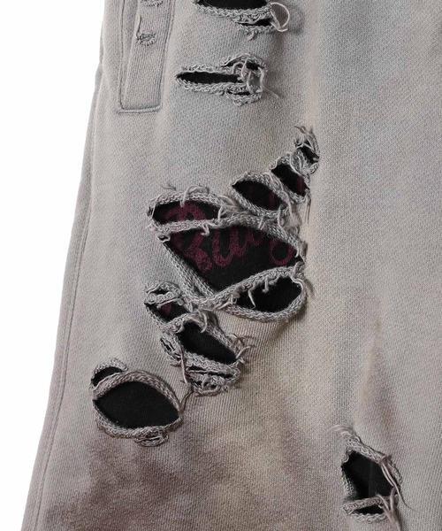 パンツ DAMAGED OVERLAY SWEATPANTS LR253TPAWP01 レディースの画像