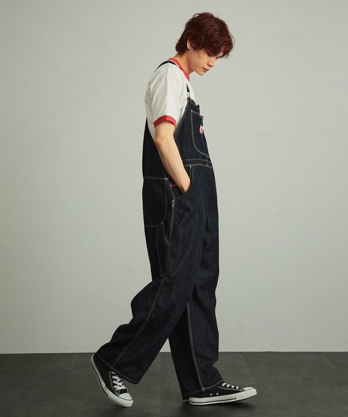 「Wrangler」 オーバーオール X-SMALL ダークブルー メンズ_画像3