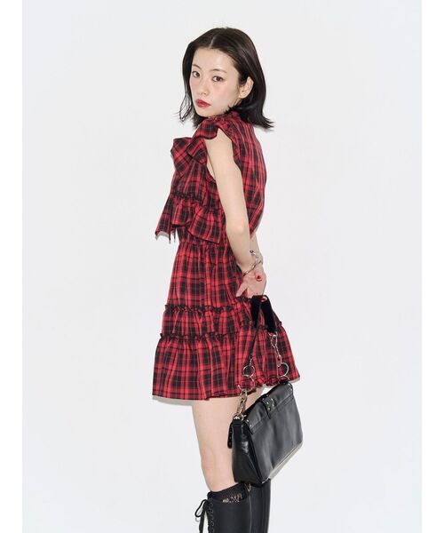 美品 フリルスリーブミニワンピース　夏服　jouetie jouetie（ジュエティ） ワンピース フリルスリーブミニワンピース 夏服
