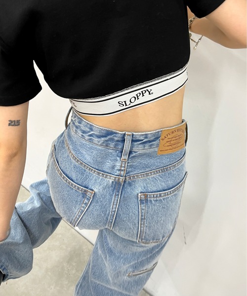 「WHO'S WHO gallery」 デニムパンツ FREE ブラック レディース_画像8