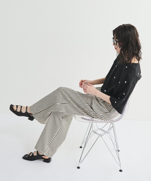 「MERLOT」 フラットサンダル SMALL ブラウン レディース_画像3