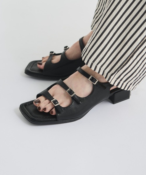 「MERLOT」 フラットサンダル SMALL ブラウン レディース_画像8
